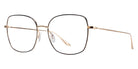 Barton Perreira® Camille - Gold/Black Satin Enamel Eyeglasses