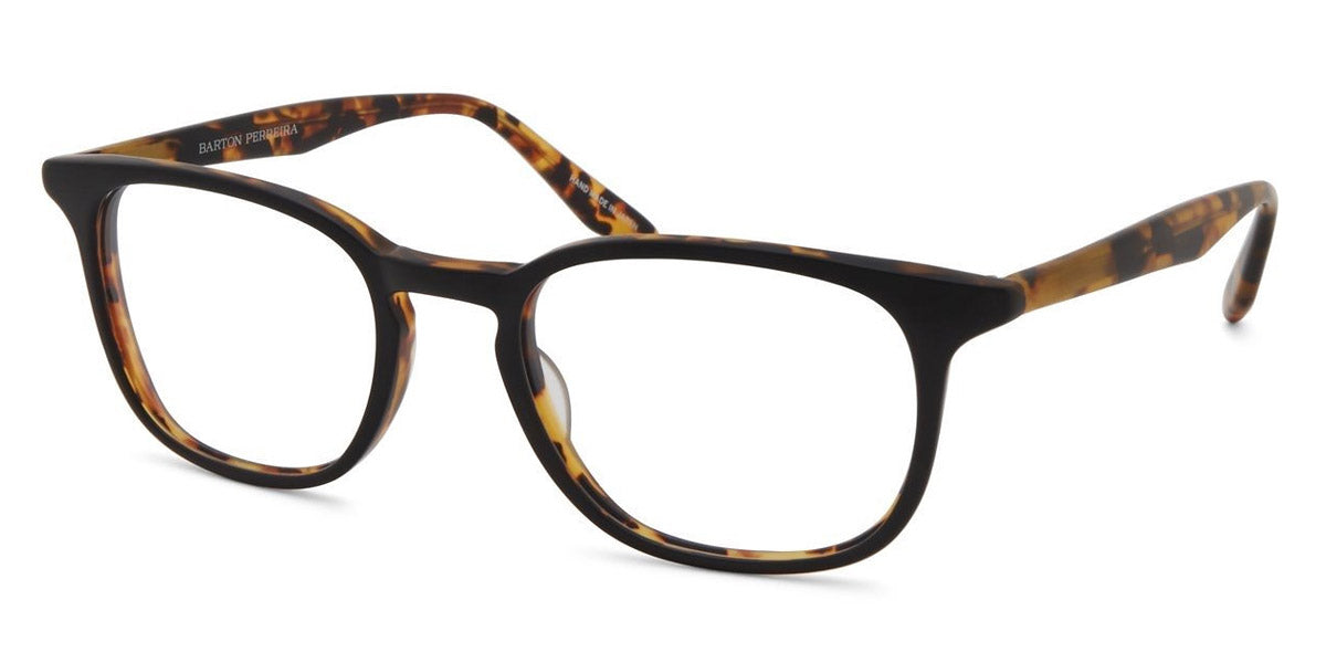 Barton Perreira® Woody - Matte Black Amber Tortoise Eyeglasses