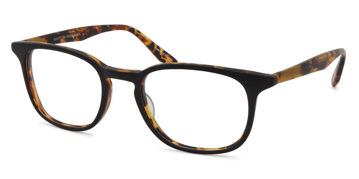 Barton Perreira® Woody - Matte Black Amber Tortoise Eyeglasses