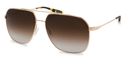 Barton Perreira® Aeronaut - Gold / Smokey Topaz / Smokey Topaz Sunglasses
