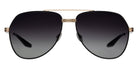 Barton Perreira® 007 AVTAK - Black Satin/Gold / Smolder Sunglasses