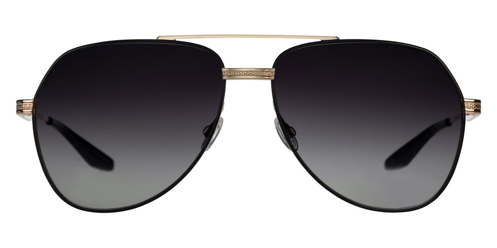 Barton Perreira® 007 AVTAK - Black Satin/Gold / Smolder Sunglasses