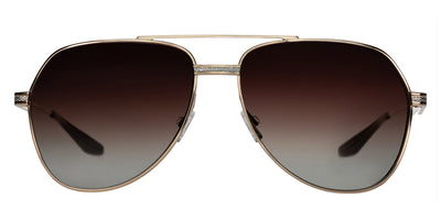 Barton Perreira® 007 AVTAK - Gold/Silver / Smokey Topaz Sunglasses