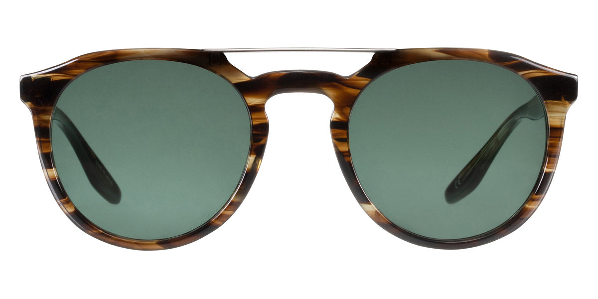 Barton Perreira® 007 B Fourteen - Sulcata Tortoise / Green Smoke AR Sunglasses