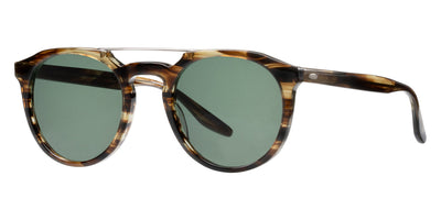 Barton Perreira® 007 B Fourteen - Sulcata Tortoise / Green Smoke AR Sunglasses