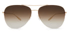 Barton Perreira® Chevalier - Gold / Smokey Topaz AR / Smokey Topaz AR Sunglasses
