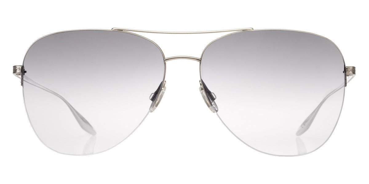 Barton Perreira® Chevalier - Silver / Smoke Mirrored (AR) Sunglasses