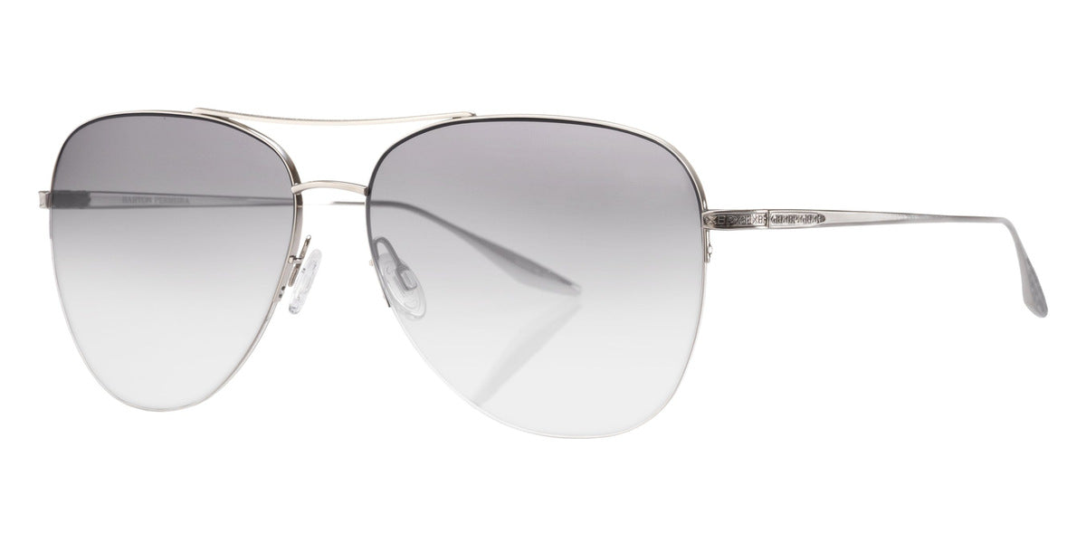 Barton Perreira® Chevalier - Silver / Smoke Mirrored (AR) Sunglasses