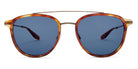 Barton Perreira® Courtier - Havana / Antique Gold / Marine AR / Marine AR Sunglasses