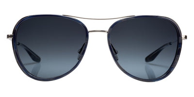 Barton Perreira® Gesner - Navy Horn / Silver / Steel Blue (AR) Sunglasses