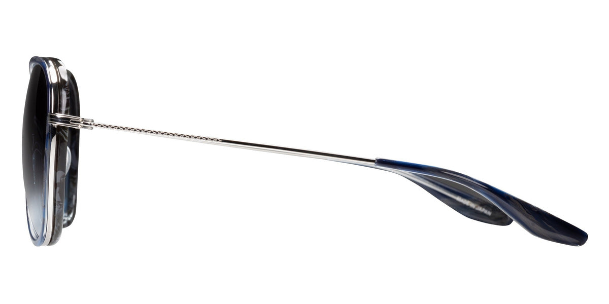 Barton Perreira® Gesner - Navy Horn / Silver / Steel Blue (AR) Sunglasses