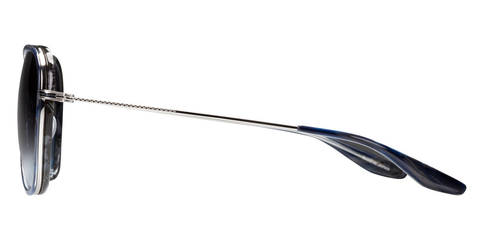 Barton Perreira® Gesner - Navy Horn / Silver / Steel Blue (AR) Sunglasses