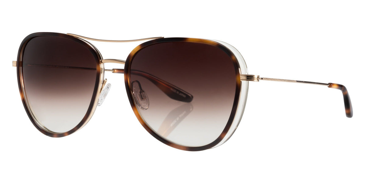 Barton Perreira® Gesner - Mahagony Blonde Laminate / Gold / Smokey Topaz (AR) Sunglasses
