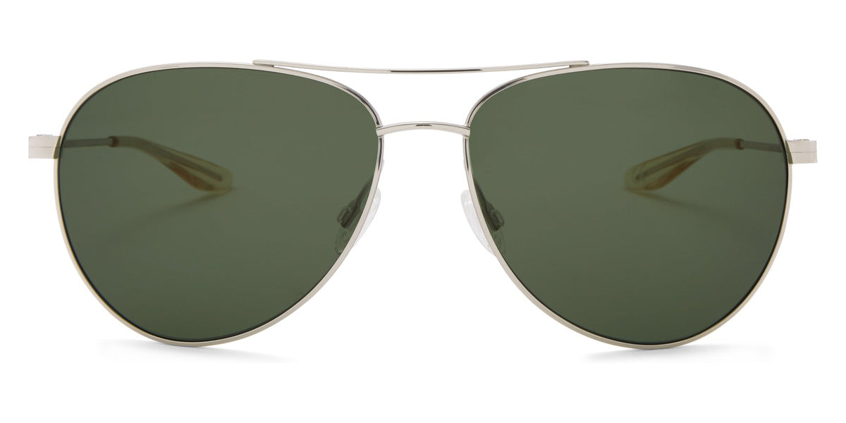 Barton Perreira® Lovitt - Silver / Bottle Green Sunglasses