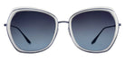 Barton Perreira® Magdalena - Crystal/Matte Navy / Steel Blue Sunglasses