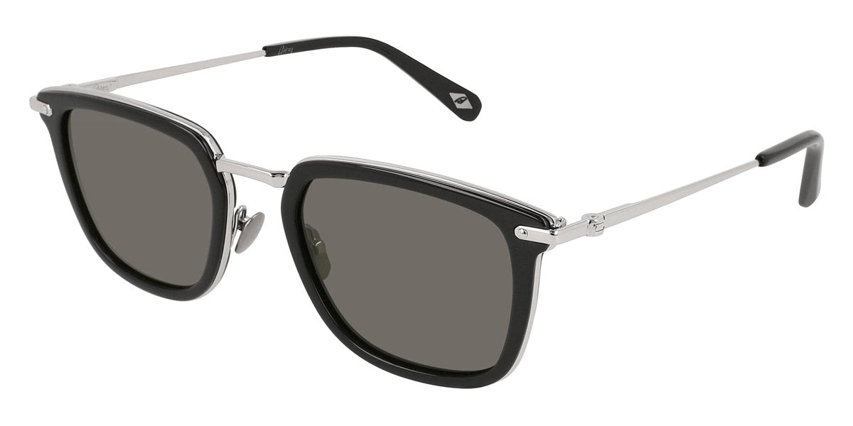 Brioni® BR0038S - Silver/Black / Gray Sunglasses