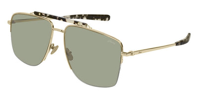 Brioni® BR0053S - Gold / Green Sunglasses