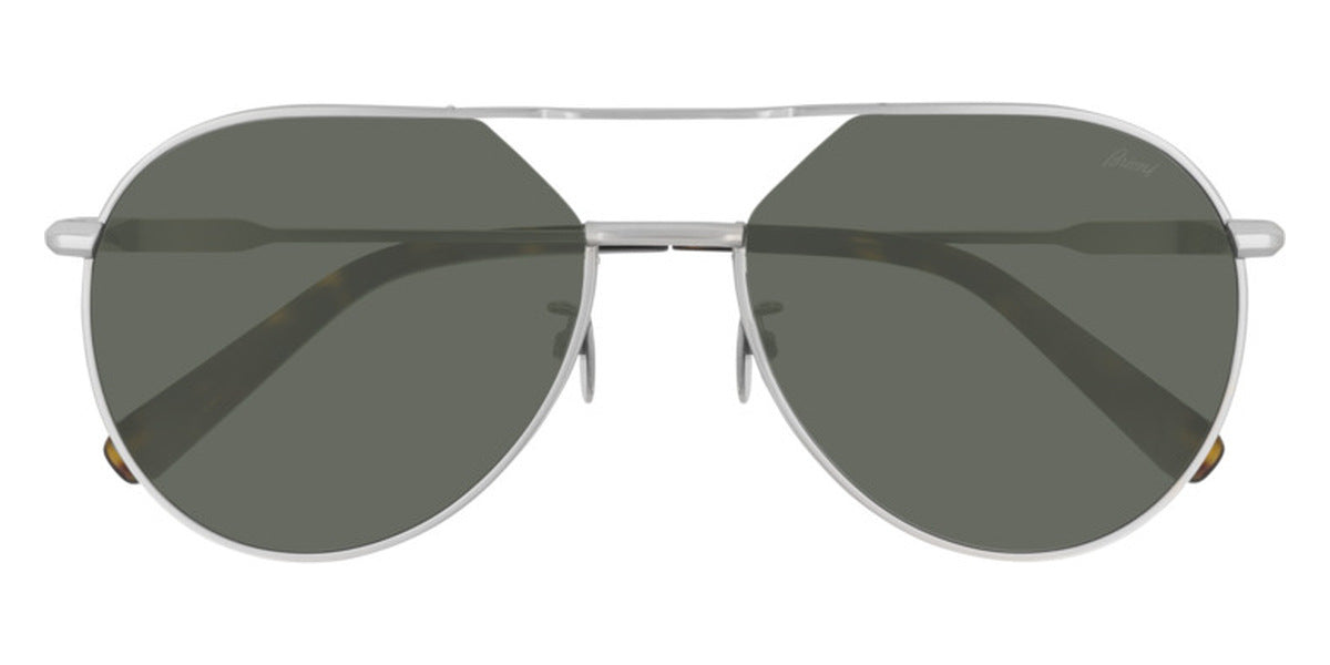Brioni® BR0066S - Silver / Green Sunglasses