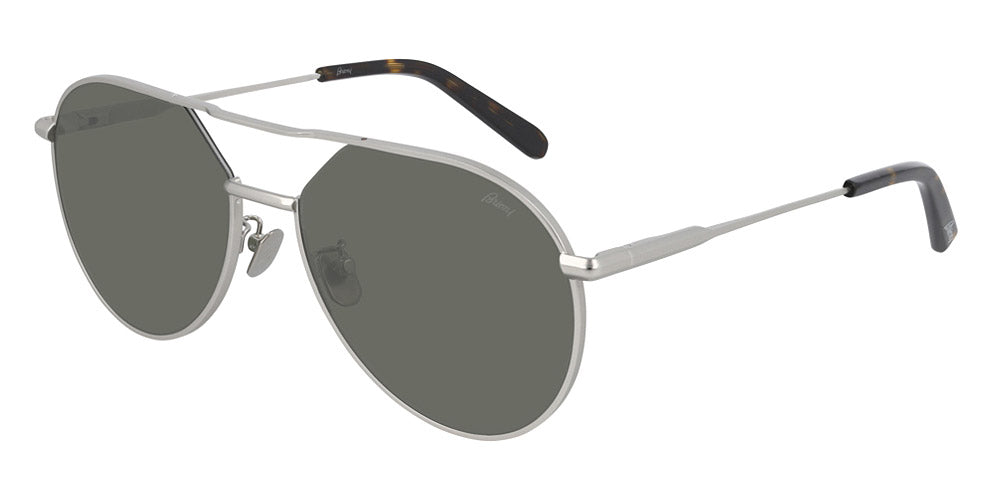 Brioni® BR0066S - Silver / Green Sunglasses