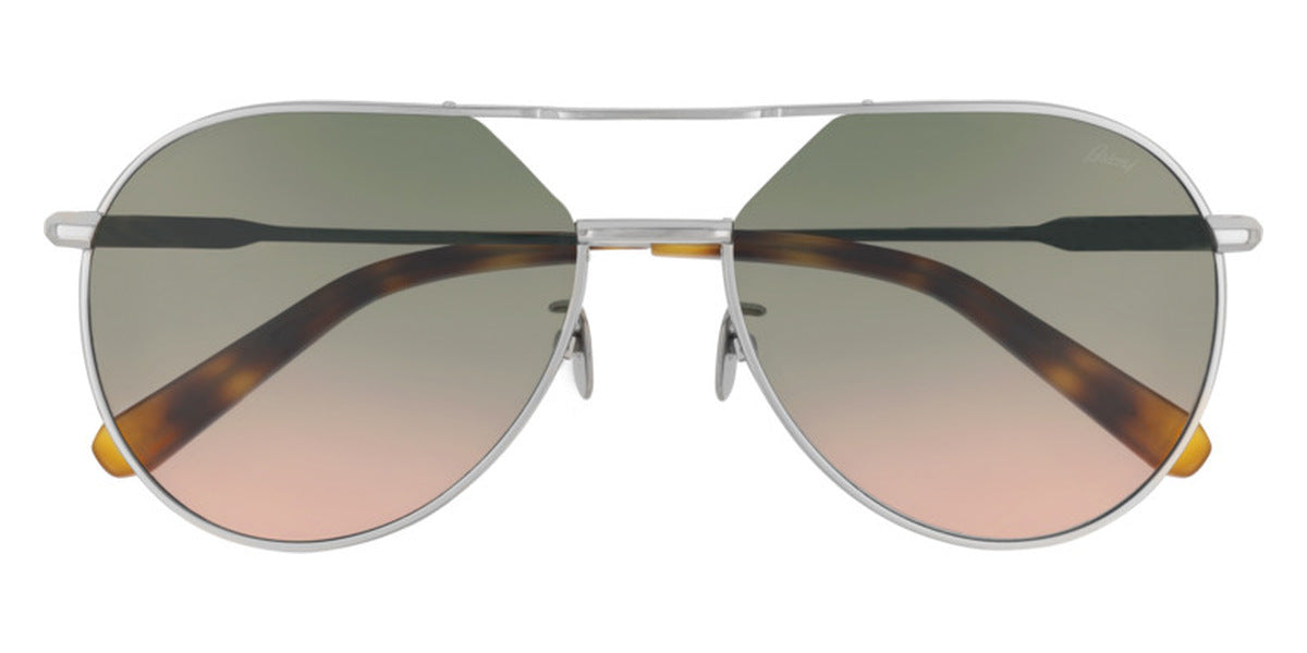 Brioni® BR0066S - Ruthenium / Green Gradient Sunglasses