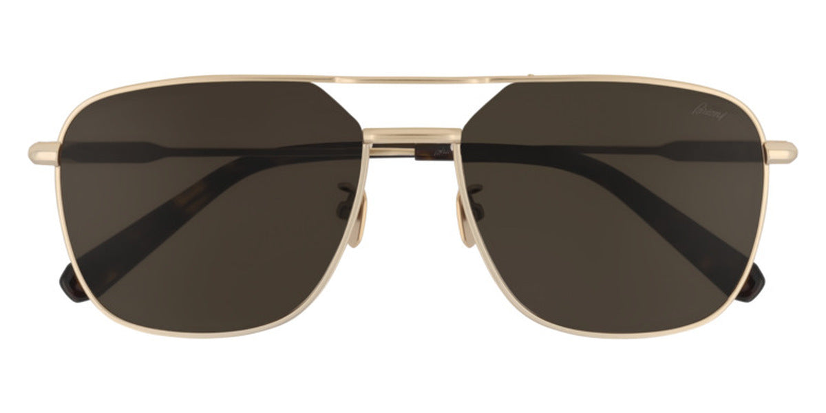 Brioni® BR0067S - Gold / Brown Sunglasses