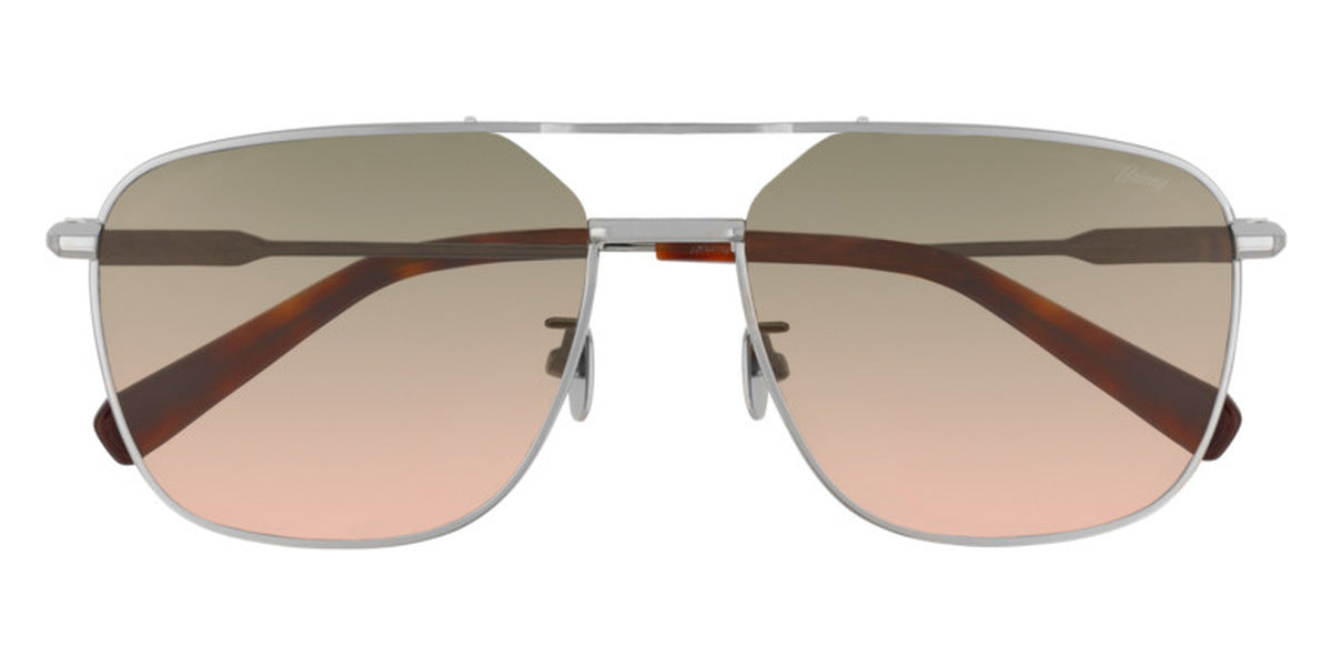 Brioni® BR0067S - Ruthenium / Green Gradient Sunglasses
