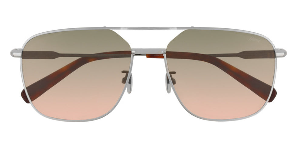 Brioni® BR0067S - Ruthenium / Green Gradient Sunglasses
