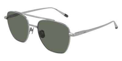 Brioni® BR0089S - Silver / Green Sunglasses