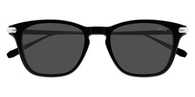 Brioni® BR0092S - Black/Silver / Gray Sunglasses