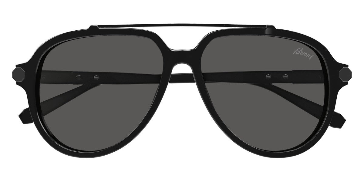 Brioni® BR0096S - Black / Gray Sunglasses