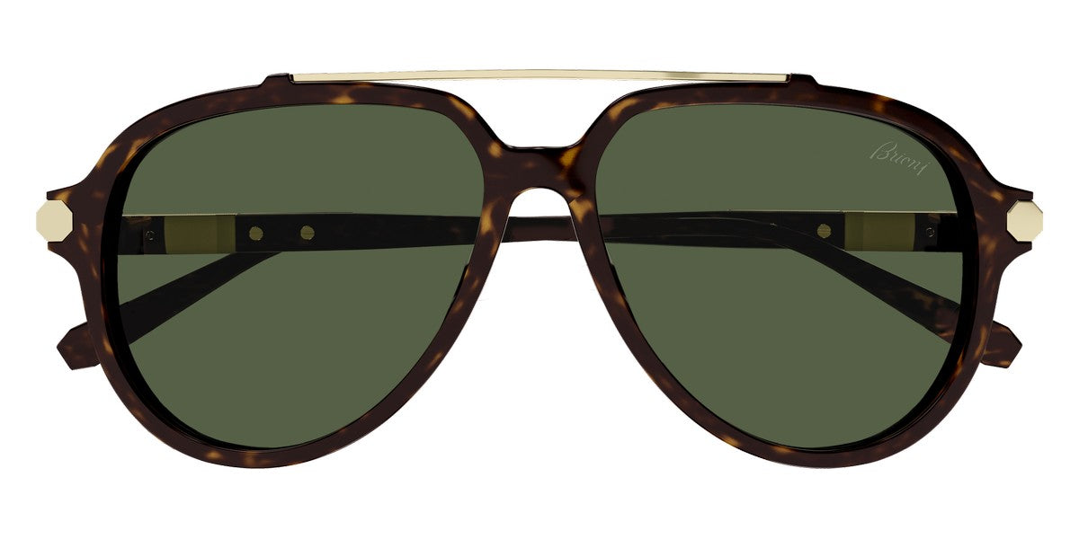 Brioni® BR0096S - Havana / Green Sunglasses
