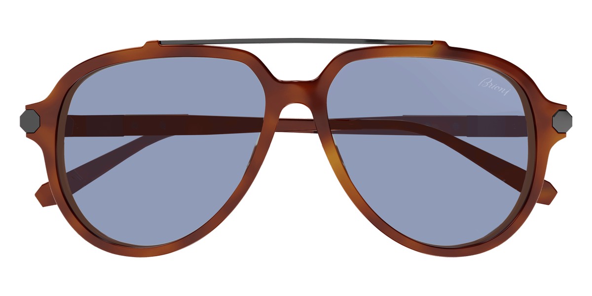 Brioni® BR0096S - Havana / Blue Sunglasses