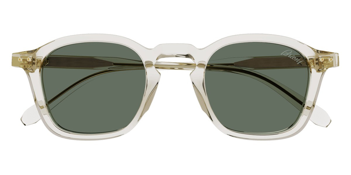 Brioni® BR0097S - Beige / Green Sunglasses