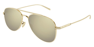 Brioni® BR0102S - Gold / White Mirrored Sunglasses