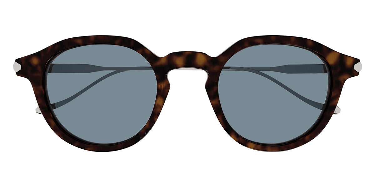 Brioni® BR0103S - Havana/Silver / Blue Sunglasses