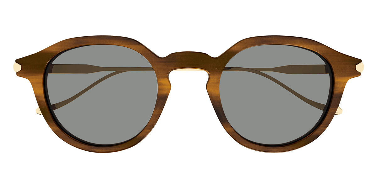 Brioni® BR0103S - Brown/Gold / Gray Sunglasses