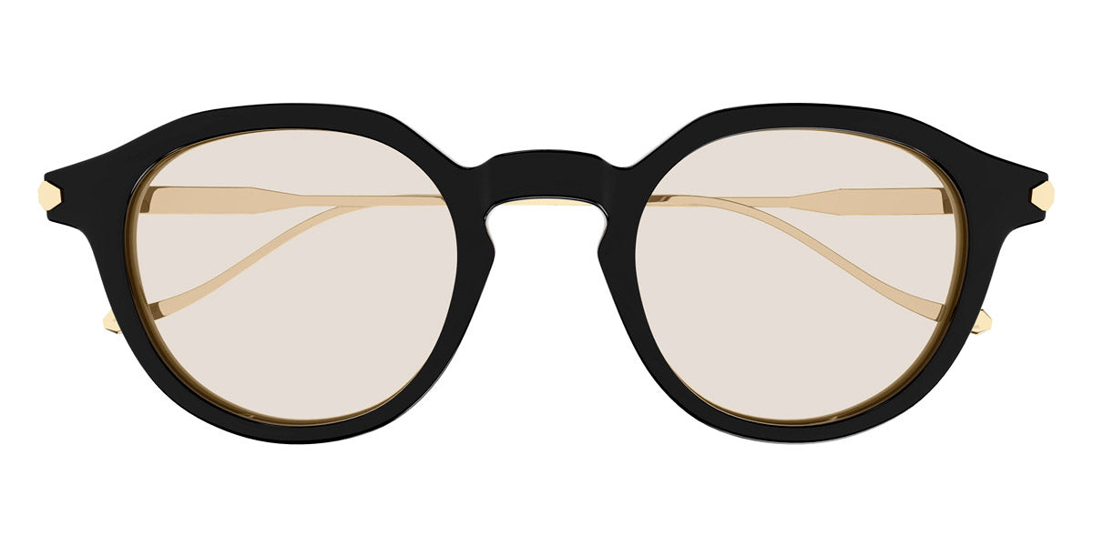 Brioni® BR0103S - Black/Gold / Yellow Sunglasses