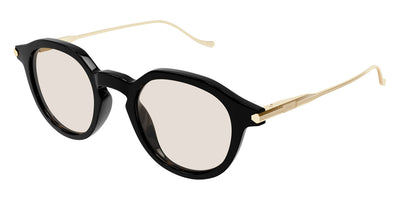 Brioni® BR0103S - Black/Gold / Yellow Sunglasses
