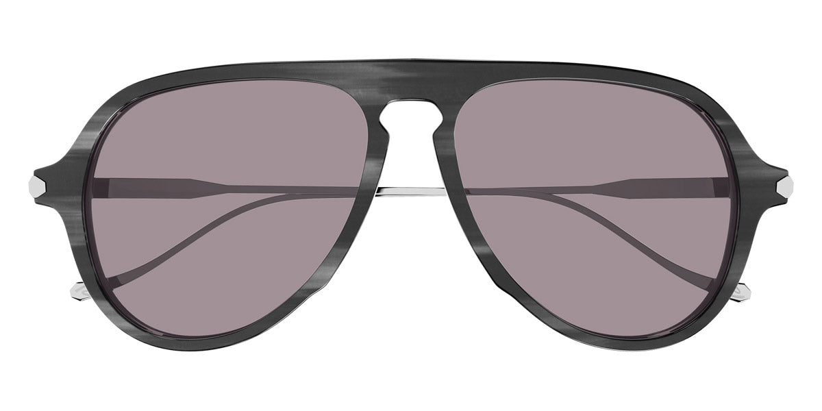 Brioni® BR0104S - Gray/Silver / Gray Sunglasses