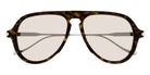 Brioni® BR0104S - Havana/Silver / Yellow Sunglasses