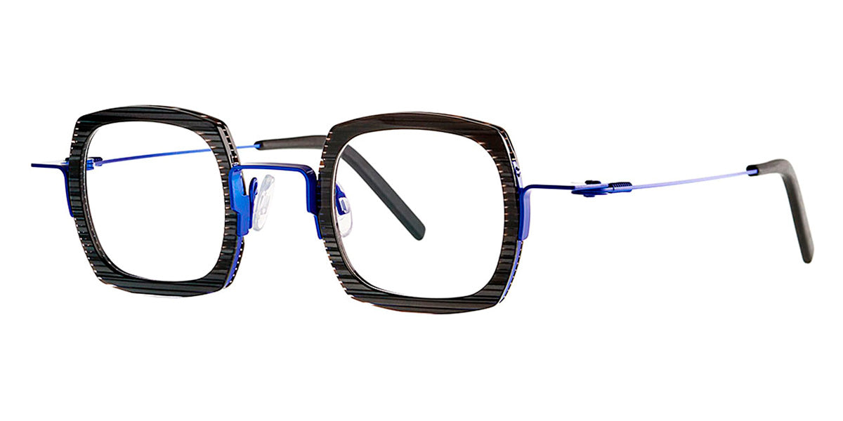 Theo® Broccoli TH BROCCOLI 026 41 - Blacked Lined+Electric Blue Eyeglasses