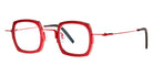 Theo® Broccoli TH BROCCOLI 048 41 - Lipstickred+Fashion Red Eyeglasses