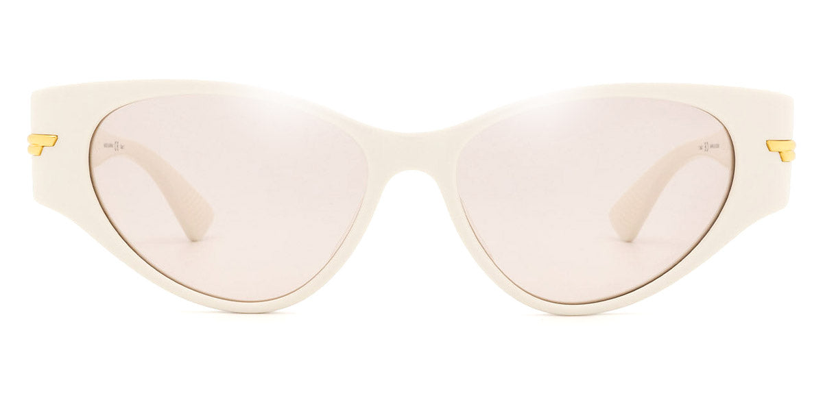 Bottega Veneta® BV1002S - Ivory / Brown Sunglasses