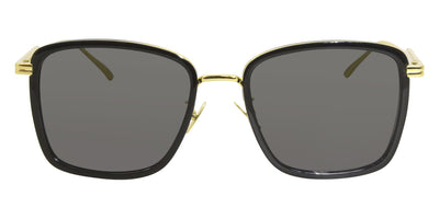 Bottega Veneta® BV1008SK - Gold / Black / Gray Sunglasses