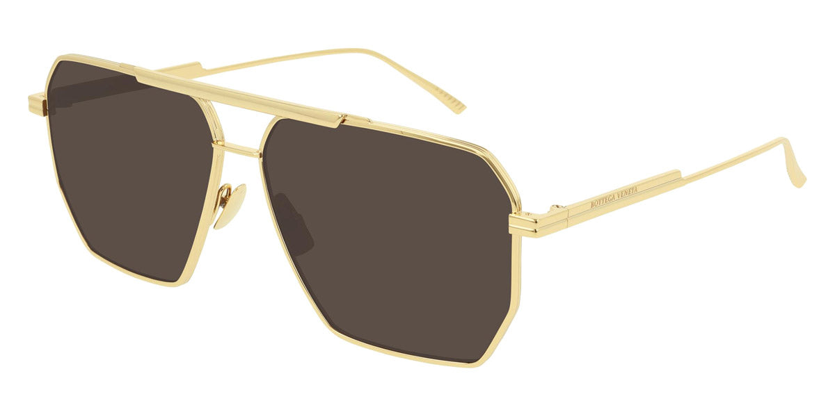 Bottega Veneta® BV1012S - Gold / Brown 3 Sunglasses