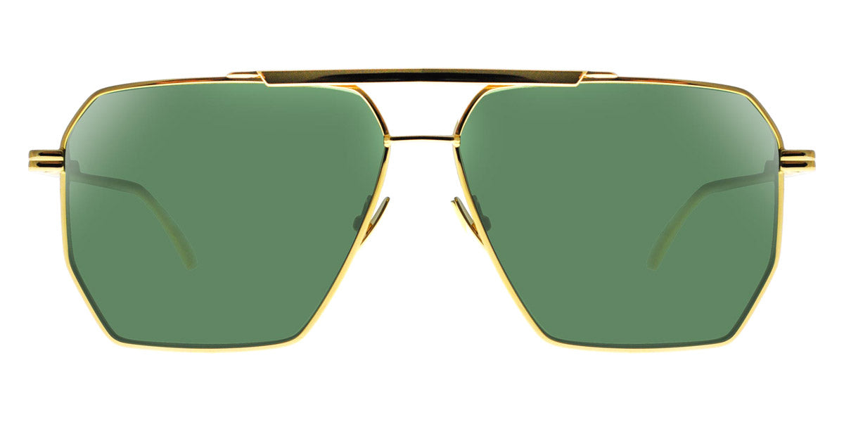 Bottega Veneta® BV1012S - Gold / Green Sunglasses