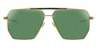 Bottega Veneta® BV1012S - Gold / Green Sunglasses