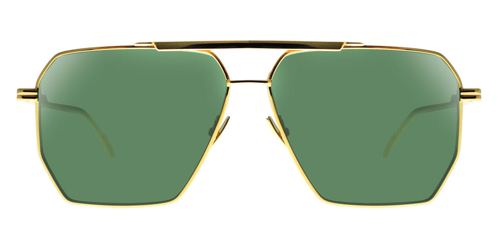 Bottega Veneta® BV1012S - Gold / Green Sunglasses