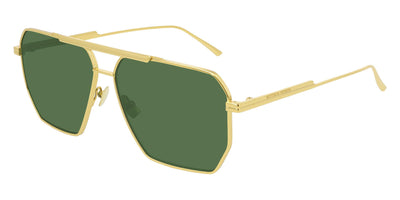 Bottega Veneta® BV1012S - Gold / Green Sunglasses