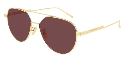 Bottega Veneta® BV1013SK - Gold / Red Sunglasses